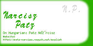 narcisz patz business card